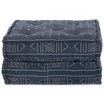 vidaXL Canapé Modulable Impression Indigo 70 x 70 x 36 cm tissu