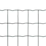 vidaXL Clôture euro Acier 10 x 1 0 m Vert
