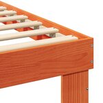 vidaXL Cadre de lit Marron cire 80 x 200 cm Bois massif en pin