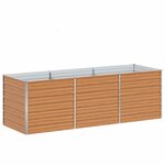 vidaXL Jardinière surélevée Marron Clair 240 x 80 x 77 cm
