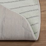 vidaXL Tapis de surface Rond PALMERAS Vert Ø 120 CM Polyester