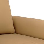 vidaXL Ensemble de canapés 2 Pièces avec coussins Marron Velours