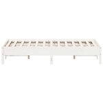 vidaXL Cadre de lit sans matelas blanc 140x200 cm bois de pin massif
