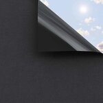 vidaXL Films pour fenêtre 3 Pièces statique dépoli noir PVC