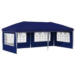 vidaXL Tente de fête pop-up 575 x 289 x 245 cm Bleu