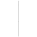 vidaXL Tête de lit métal blanc 180 cm