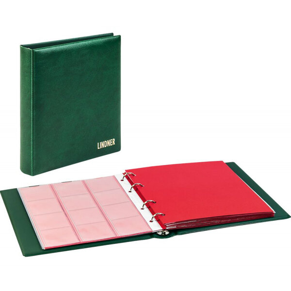 Album numismatique Karat Classic avec 10 feuilles. Couleur - Vert