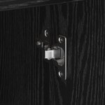 vidaXL Cabinet de Rangement en Chêne Noir Chêne Noir