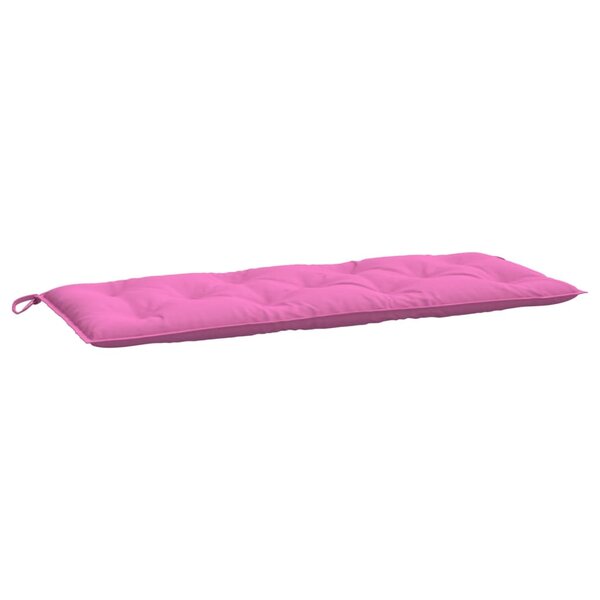 vidaXL Coussin de banc de jardin rose 120x50x7 cm tissu