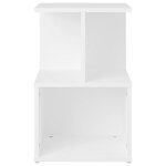 vidaXL Tables de chevet 2 Pièces blanc 35x35x55 cm bois d'ingénierie
