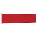 vidaXL Auvent latéral rétractable de patio 120x500 cm Rouge