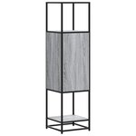 vidaXL Buffet haut sonoma gris 35 5x35x139 cm bois d'ingénierie métal