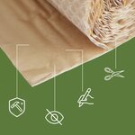 Pack And Move - Film À Bulle Kraft Recyclé - 1 X 8 M - Déménagement  Expédition Et Protection - Papier Bulle De Qualité