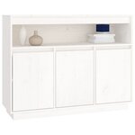 vidaXL Buffet Blanc 104 5x34x80 cm Bois massif de pin
