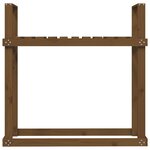 vidaXL Support bois de chauffage Marron miel 110x35x108 5 cm Bois pin