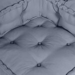vidaXL Coussin 3 Pièces Gris 70 x 70 x 54 cm Polyester