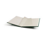 Classeur à bandes pour timbres 16 pages blanches. Couleur - Vert