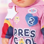 Zapf Creation 833537 - BABY born Kindergarten Combinaison une pièce et badges pour les poupées de 36cm
