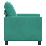 vidaXL Canapé Turquoise 76 x 81 x 87 5 cm Velours