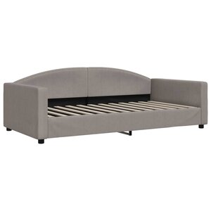 vidaXL Lit de repos taupe 100x200 cm tissu