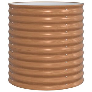 vidaXL Lit surélevé Marron 80 x 80 x 81 cm Acier