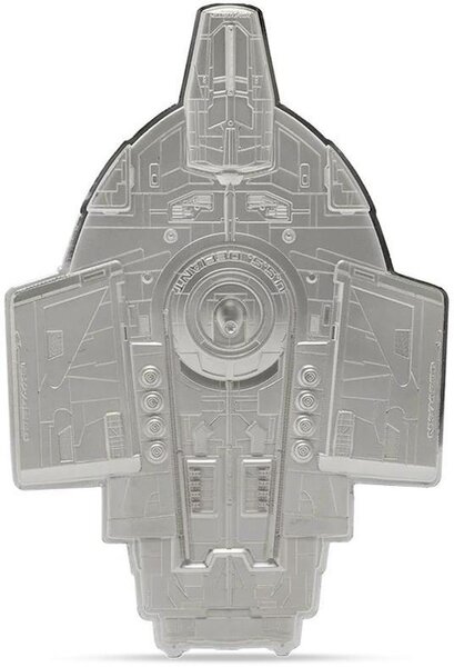Pièce de monnaie en Argent 5 Dollars g 93.3 (3 oz) Millésime 2025 Star Trek Ships U.S.S. DEFIANT NX-74205