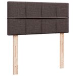 vidaXL Lit ottoman avec matelas marron foncé 100x200 cm tissu