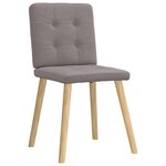 vidaXL Chaises à manger lot de 4 taupe tissu