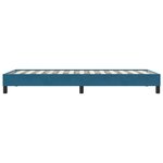 vidaXL Cadre de lit sans matelas bleu foncé 90x220 cm velours