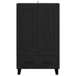 vidaXL Haut Armoire Chêne noir 69 5 x 31 x 115 cm Bois d'ingénierie