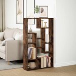 vidaXL Bibliothèque chêne fumé 72x20x120 5 cm bois d'ingénierie