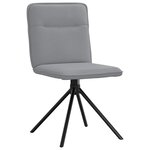 vidaXL Chaises à manger lot de 4 gris clair tissu