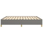 vidaXL Cadre de lit Gris foncé 180 x 200 cm Tissu