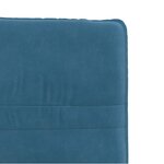 vidaXL Chaises à manger lot de 2 Bleu Velours