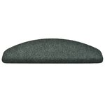 vidaXL Tapis d'escalier autocollants 15 Pièces Vert 65x21x4 cm Aiguilleté