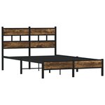 vidaXL Cadre de lit sans matelas avec tête de lit 120x190 cm
