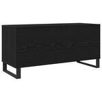 Buffet à enregistrement vidaXL Noir Chêne 100x38x48 cm Bois d'ingénierie