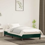 vidaXL Cadre de lit sans matelas vert foncé 80x200 cm velours