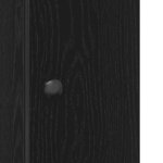 vidaXL Meuble de salle de bain avec porte-rouleau noir 20 5x22x72 cm