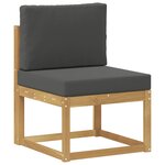 vidaXL Ensemble de canapés d'extérieur 5 pc Blanc et anthracite