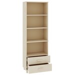 vidaXL Buffet HAMAR Marron miel 60x35x180 cm Bois massif de pin