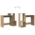 vidaXL Bureau Chêne artisanal 106 x 40 x 88.5 cm Bois d'ingénierie