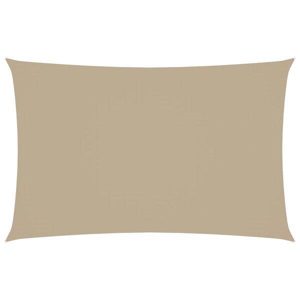 vidaXL Voile de parasol tissu oxford rectangulaire 2 5x5 m beige