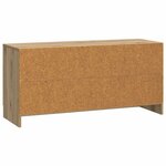 vidaXL Meuble TV 99 x 34 5 x 47 cm Chêne artisanal Bois d'ingénierie