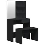 vidaXL Ensemble de coiffeuse noir 74 5x40x141 cm
