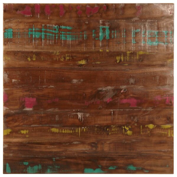 vidaXL Dessus de table 70x70x3 8 cm carré bois massif de récupération
