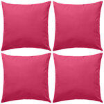 vidaXL Oreiller d'extérieur lot de 4 45 x 45 cm Rose