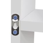 vidaXL Étagère murale d'affichage 8 compartiments Blanc