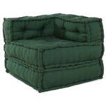 vidaXL Canapé modulaire vert 70x70x54 tissu