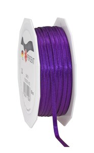 Satin double face 50-m-rouleau 3 mm violet